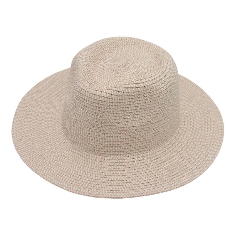 Cross-Border Foreign Trade Handmade Panama Straw Hat European And American Style Light Casual Top Hat Men'S And Women'S Outdoor Travel Hat