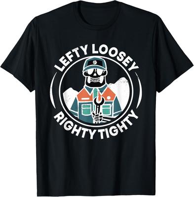Lefty Loosey Righty Tighty Funny Mechanics Engineering Humor T-Shirt
