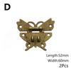 Vintage Butterfly Lock Antique Bronze Hasp Latch Upscale Jewelry Wooden Box Cabinet Lock Case Decorative Hardware Accessory