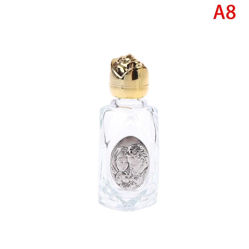 15ml Catholic Holy Water Bottle Golden Christian Virgin Sculpture Bottle Holy Water Bottle