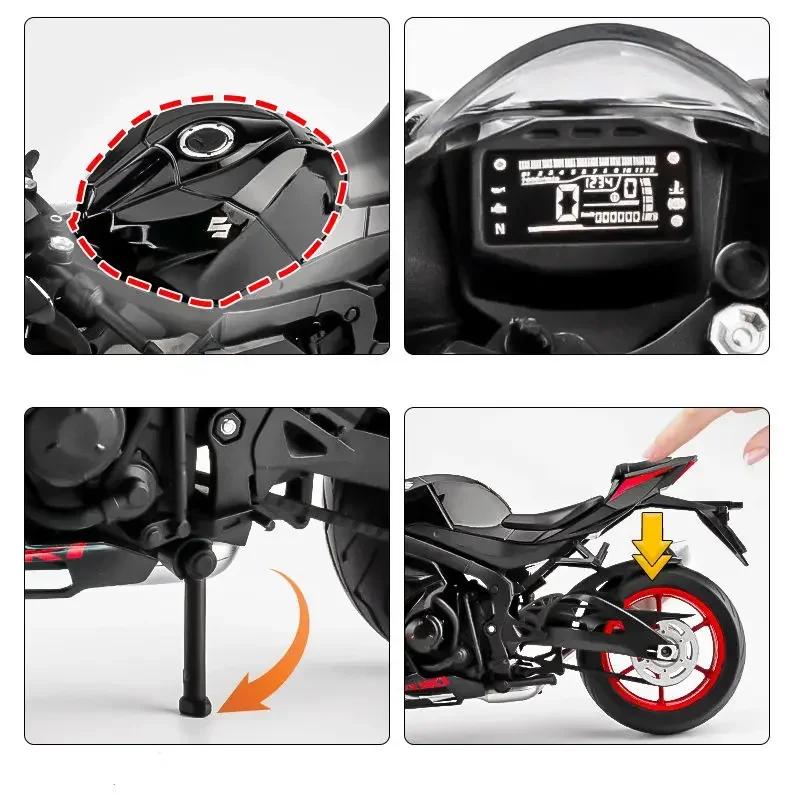 1:9 Suzuki Hayabusa 2025 GSX-1000R Alloy Scale Motorcycle Model Diecast Metal Static Collection Gift BoxAlloy Motorcycle Model