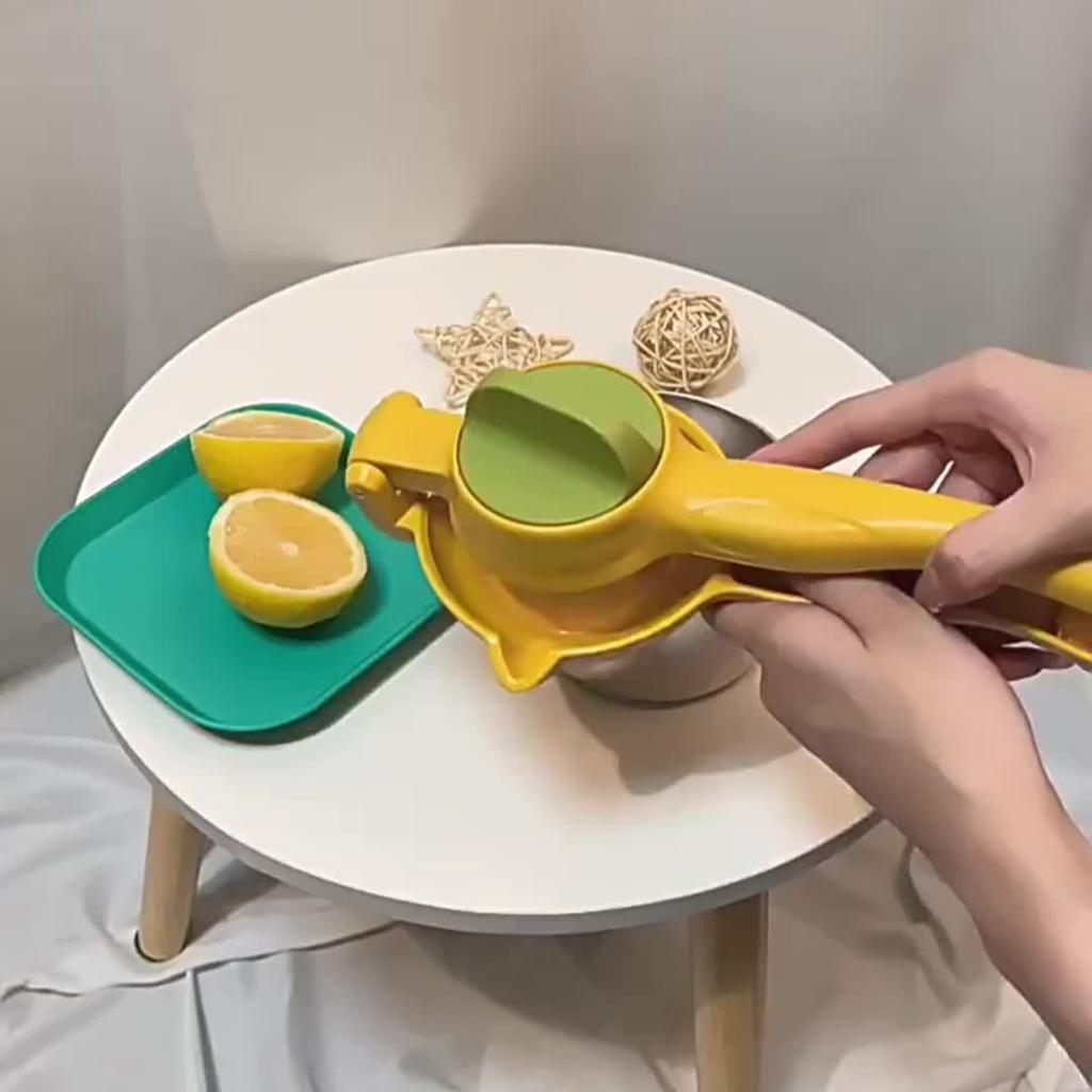 Manual Citrus Juicer - Heavy-Duty PVC Citrus Fruit Press with Non-Slip Base, Large Capacity for Oranges, Lemons, Grapefruits, Pomegranates