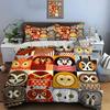 Colorful Geometric Owl Art Designs Print Soft Comfortable Duvet Cover Bedding Set Included 1*Duvet Cover  2*Pillowcases