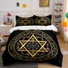 Elegant Golden Mandala Decor Set Exquisite Three-Piece Bedding Set Gift For Kids And Adults