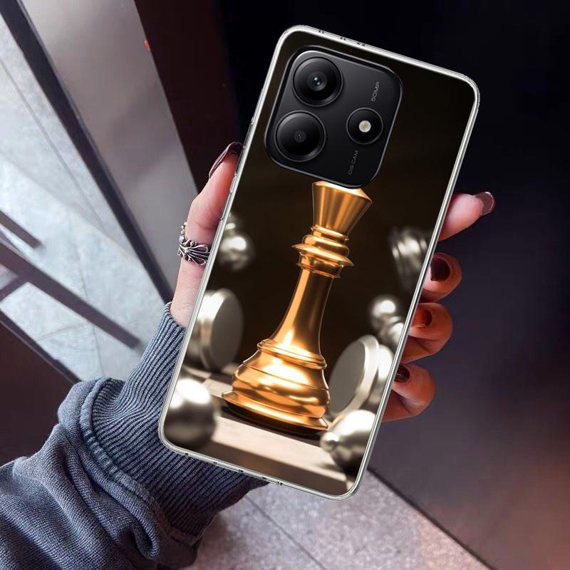 Competitive Chess Game Phone Case For Xiaomi Redmi Note 15 14 14S 13 12S 12 Pro Plus 11S 11 10S 10 4G Cover 11E 11T 5G Print Fun