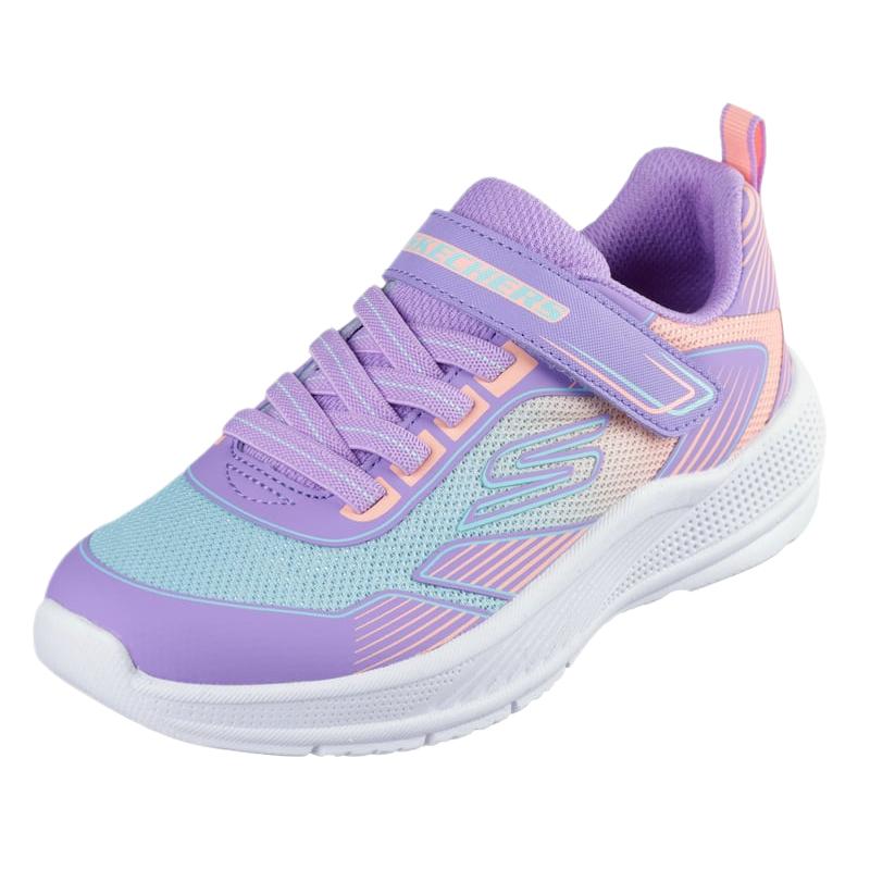 Skechers Kids Microspec Advance Oasis Point Casual Fashion Low Top Shoes Kids sneaker Violet 303657L-LVMT