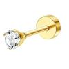 Bobisty 1PC Cartilage Earring Stud for Women Surgical Steel Flat Back Earrings Hoop Flower Snake Shape Helix Piercing Jewelry