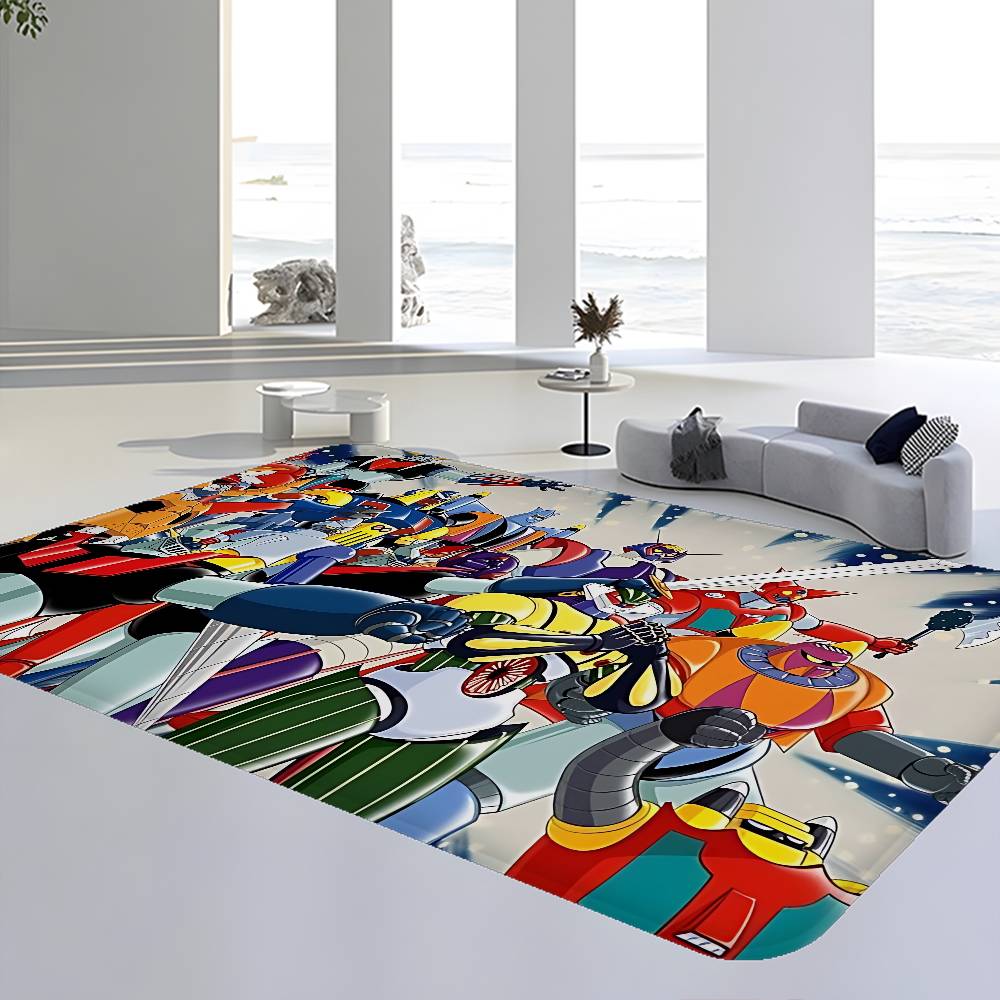 UFO ROBO GRENDIZER GOLDORAK Room Mats Cheaper Anti-slip Modern Living Room Balcony Printed Welcome Rug