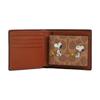 New COACH PEANUTS Snoopy, Collaboration Coated Canvas Wallet Mini Men's Brown CBK56-TAM