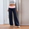 Women's New Low-waisted Trousers Trousers Trousers Casual Collision Splicing Wide-legged Trousers