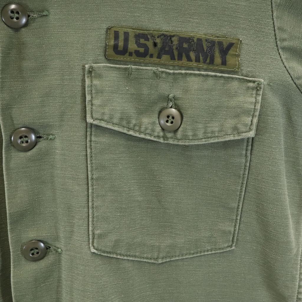 US.ARMY 60s 70s Vintage Utility Military jacket khaki Men's Used