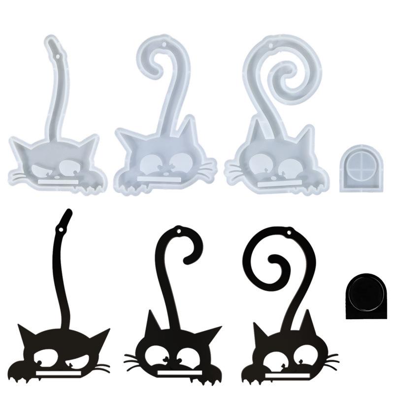 Three Little Kittens Candlestick Wall Hanging Silicone Mold - DIY Home Décor Candle Mold