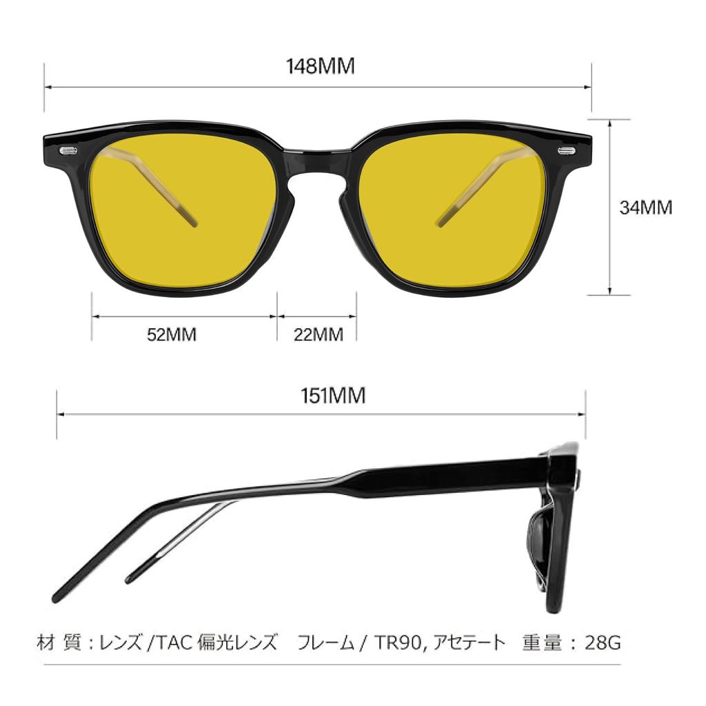 Aikyo Fashion Polarized Sunglasses for Men and Stylish Wellington UV400 TR Perfect for and Hiking Women, Style, Protection, Material, Lightweight,