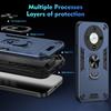 Luxury Armor Shockproof Phone Case For Honor X40 X50I Plus For Honor Magic 5 Lite 6 Lite Car Magnetic Ring Holder Back Cover