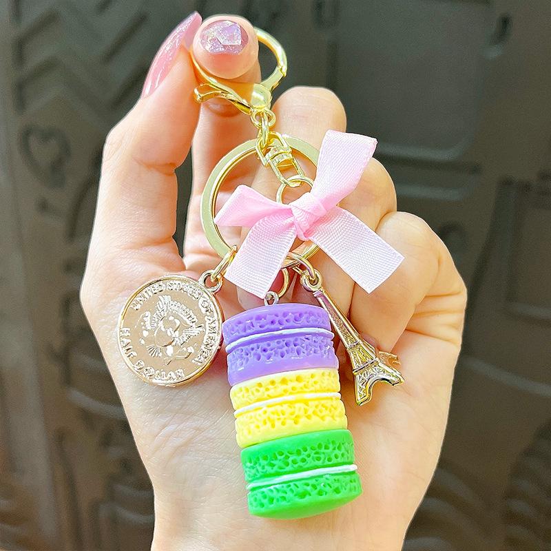 Macaron Dragon Keychain: Cute Creative Backpack Accessory & Best Friend Gift