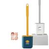 Wall-Mounted Soft-Bristled Toilet Brush for Complete Bathroom Cleaning