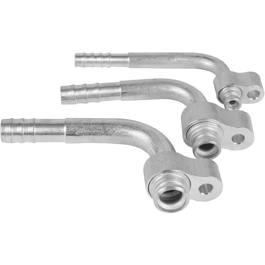 3pcs AC Compressor Drier Condenser Radiator Fitting Adapter Connector For Auto Air Conditioning Hose R134a, Air Compressor Quick Connect