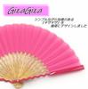 Shoroku GIZAGIZA Folding Fan Boxed Day Gift Pop Color Summer Fan [Nishikawa Shoten] (Pink) - Mother's - - Women's