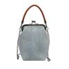 Vintage Style Women Handbag Blue Black Brown Versatile Designer Shoulder Bag PU Leather Ladys Denim Purses Crossbody Bags