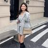 Nová jednobarevná podpažní taška z pravé kůže, Dámská taška přes rameno, Módní taška crossbody, Univerzální malá čtvercová taška pro ženy