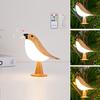 LED Night Light Bird Table Lamp 3 Light Modes Brightness Adjustment Flicker Free Rechargeable LED Bedside Lamp Table Decor