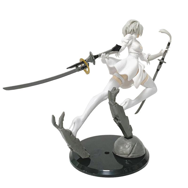 Nier Automata 2B No.2 Tpye B Anime Figures Doll Cartoon Pvc Doll Ornament Desktop Ornaments Home Decoration Collection Gifts