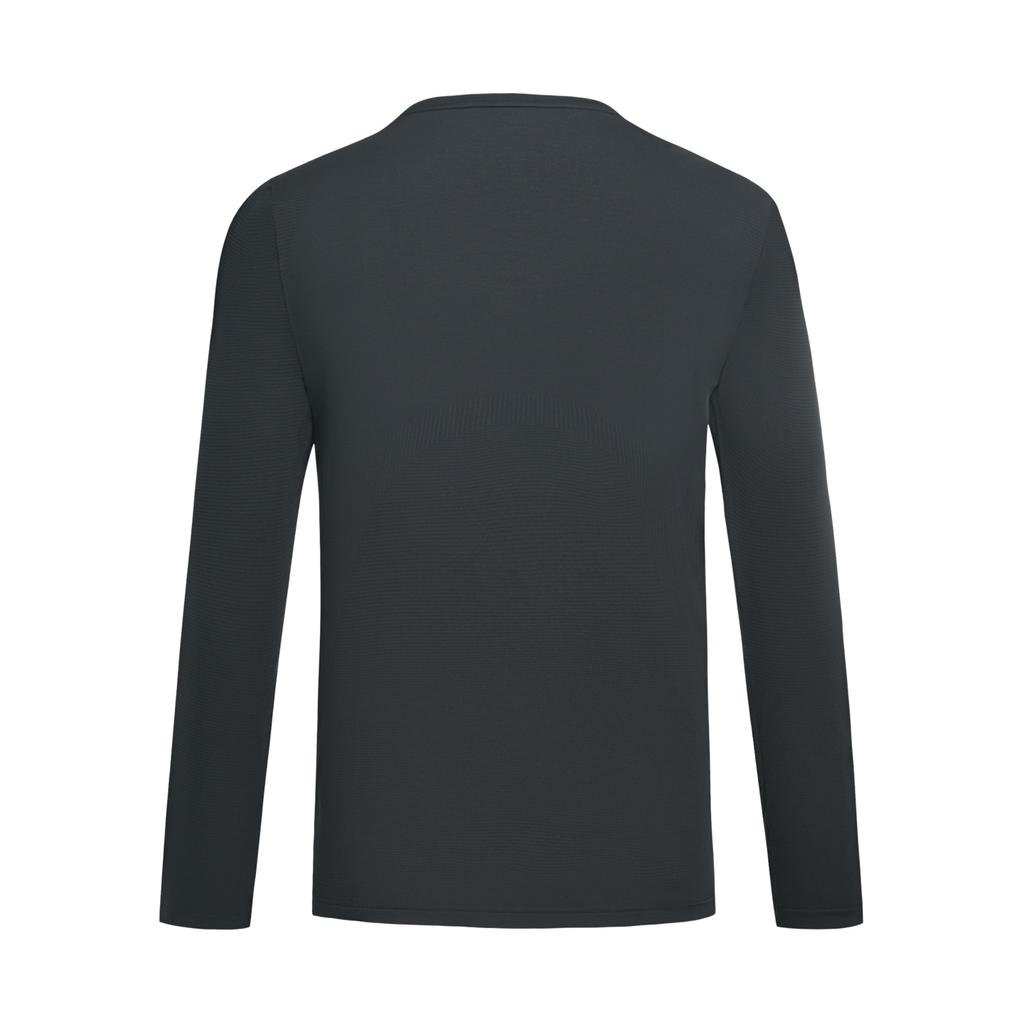 Under Armour Wool Run Lightweight Breathable Casual Simple Comfortable Versatile Sports Long Sleeve T-Shirt Men Tops Black 6012730-001
