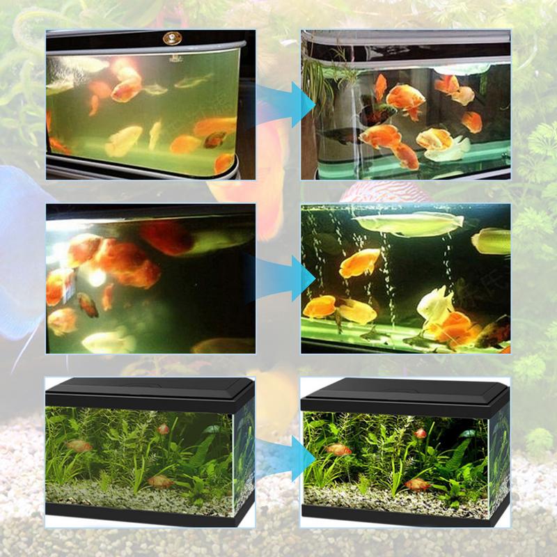 Wasserklärer Für Fischbecken Sicherer Wasserklärer Aquariumreiniger & Fischbeckenspüler Verbessert die Wasserqualität Für Gesunde