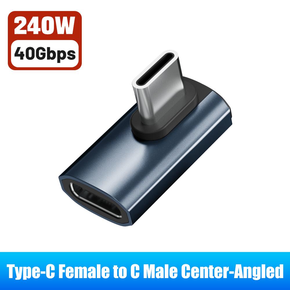 40G/240W multi-functional adapter, Type C male to Type C adapter, USB-C male to USB Type-C