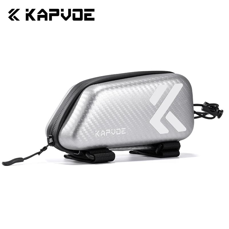 Kapvoe Bicycle Bag Bike Bag Waterproof Shock-resistant Portable Front-beam Bike Tube Bag For Bicycle Mounted Storage Bag Cycling