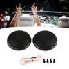 Black 80W Mini Car Speaker Audio Round Stickable Loudspeaker Automobile Speaker with Glue