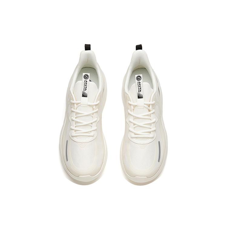 New Anta Ling Yun 2 Slip Resistant, Abrasion Resistant, Breathable Low Top Running Shoes Men's White Black 112145541R-6