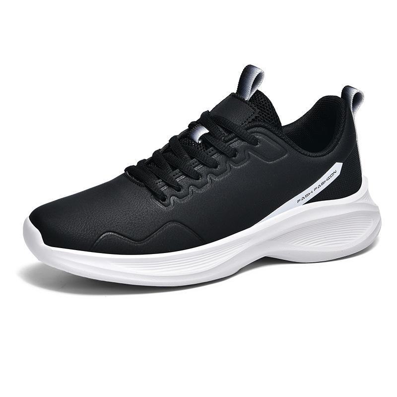 Lederschuhe Frühling und Herbst Niedrig geschnitten Schnürung Bequem Lässig Sportschuhe Weiche Sohle Rutschfest Reise Laufschuhe
