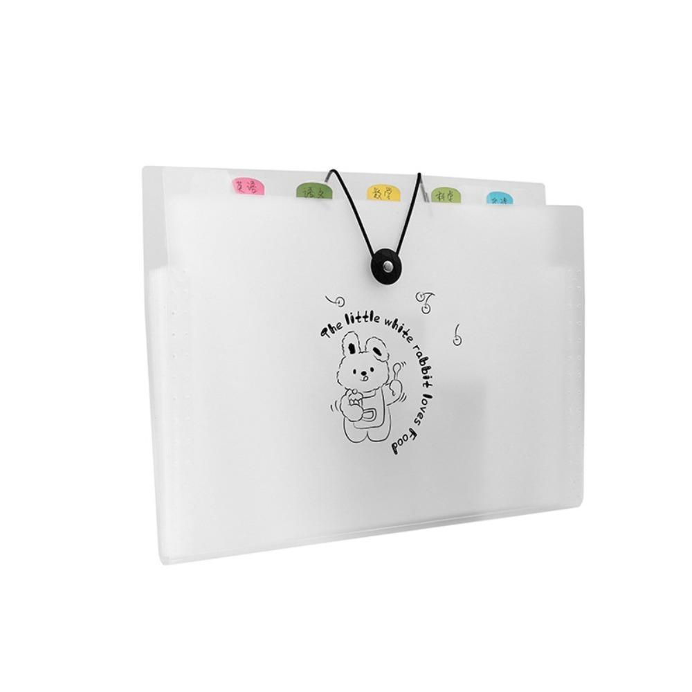 

Водонепроницаемая папка-органайзер формата А4 с 8 карманами, мультяшная сумка для документов, офис Rabbit