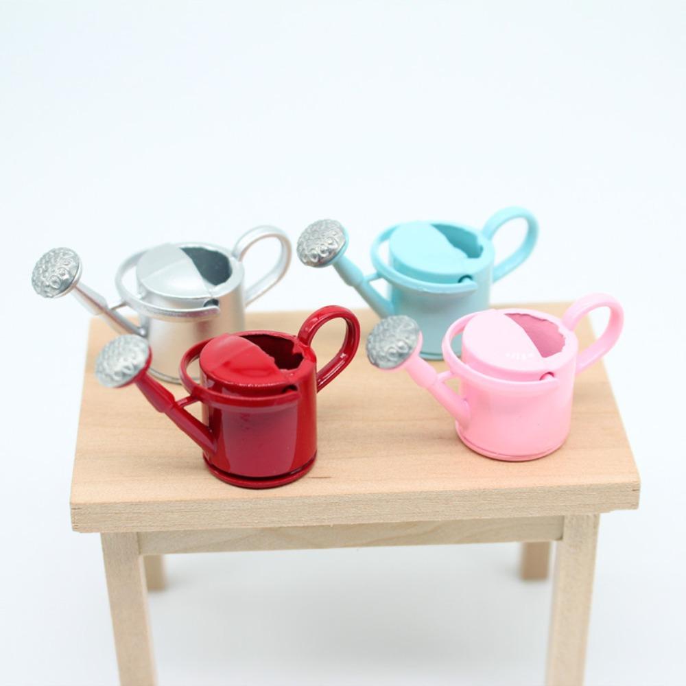 Lifelike Mini Watering Can Model Simulated Watering Can Ornament  Dollhouse Garden
