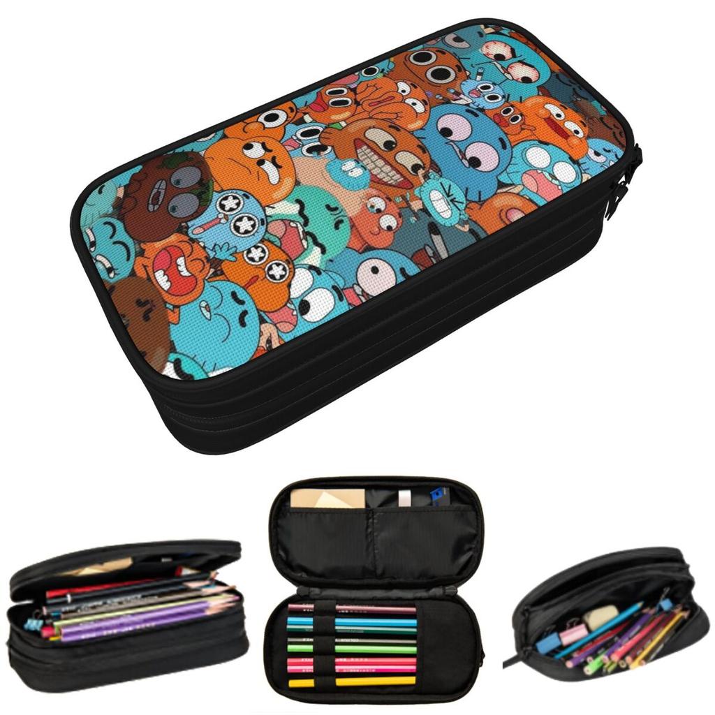 Leuk Kaugom Cartoon Spel Etui voor Kinderen Cadeaus Pennendoos Potloodtas Kantoorbenodigdheden Pennenhouder Tas