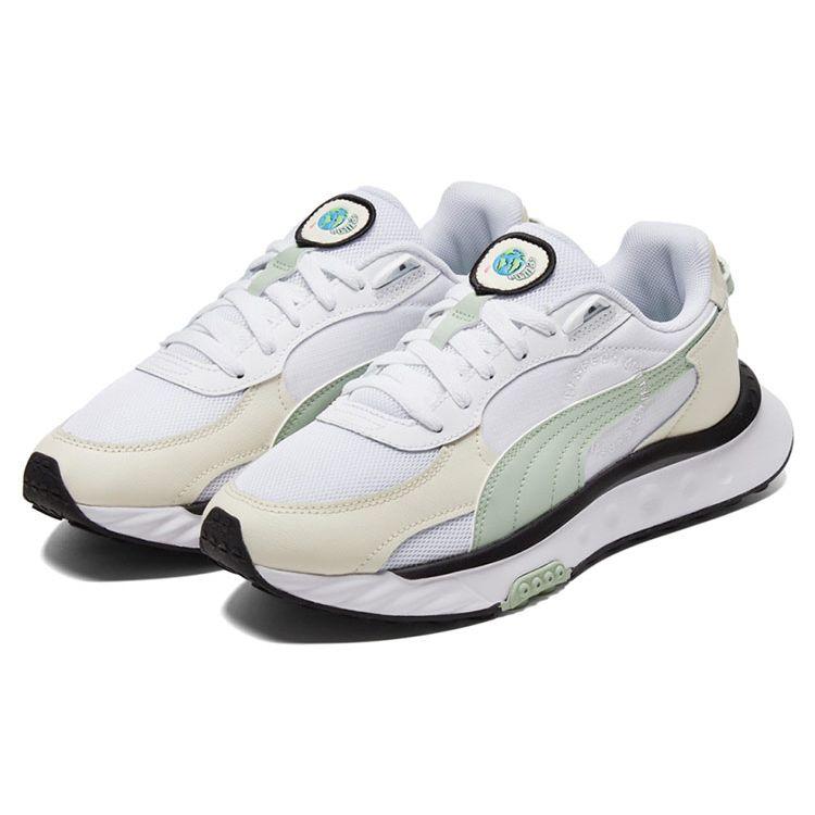 Puma Wild Rider Deconstructed Design Low-Top Training Shoes Unisex Sneakers Ivory 384416-01