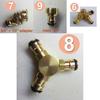 Hose Brass Tap Connector Garden Pipe Quick Fit Adapter Fitting Nozzle Kit