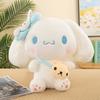 Little Devil Doll Rabbit White Bow Dog Plush Toy Pillow Cloth Doll