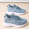 Toddler Girl/Boy High Top Stretch Sneakers, Breathable Knit, Soft Sole, Light Blue, 6.5–7 Years