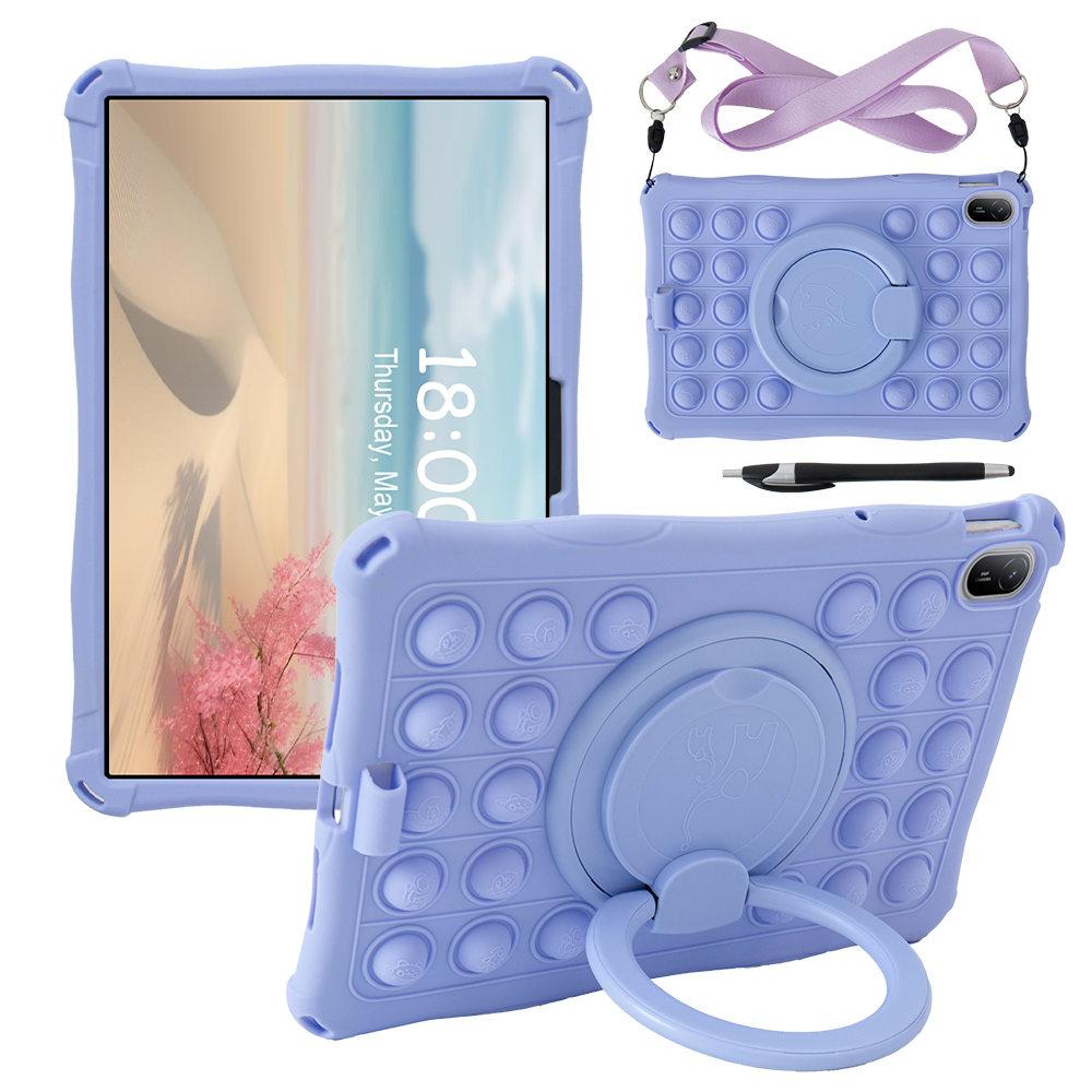 Rotating Bubble Soft Silicone Case For Huawei MatePad SE 11inch 2025 Kickstand Kids Safe Tablet Cover