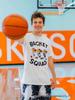 BKTSQD Men's Quick-Dry Splatter-Ink Mesh Basketball Shorts