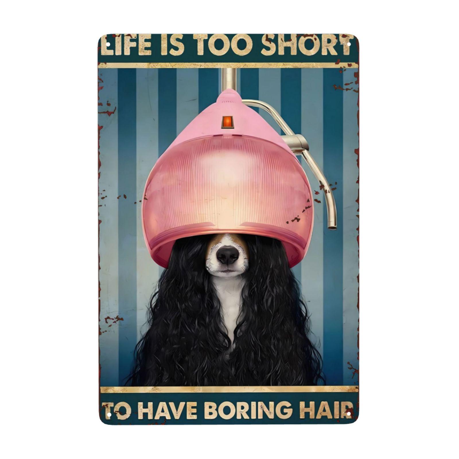 

1 шт., винтажная настенная металлическая вывеска для собачьего салона, вывеска для салона по уходу за собаками, деревенский дом, деревенская кухня, домашний сад, настенный декор, искусство 8x12 дюймов 20x30cm（7.8x11.8inch）