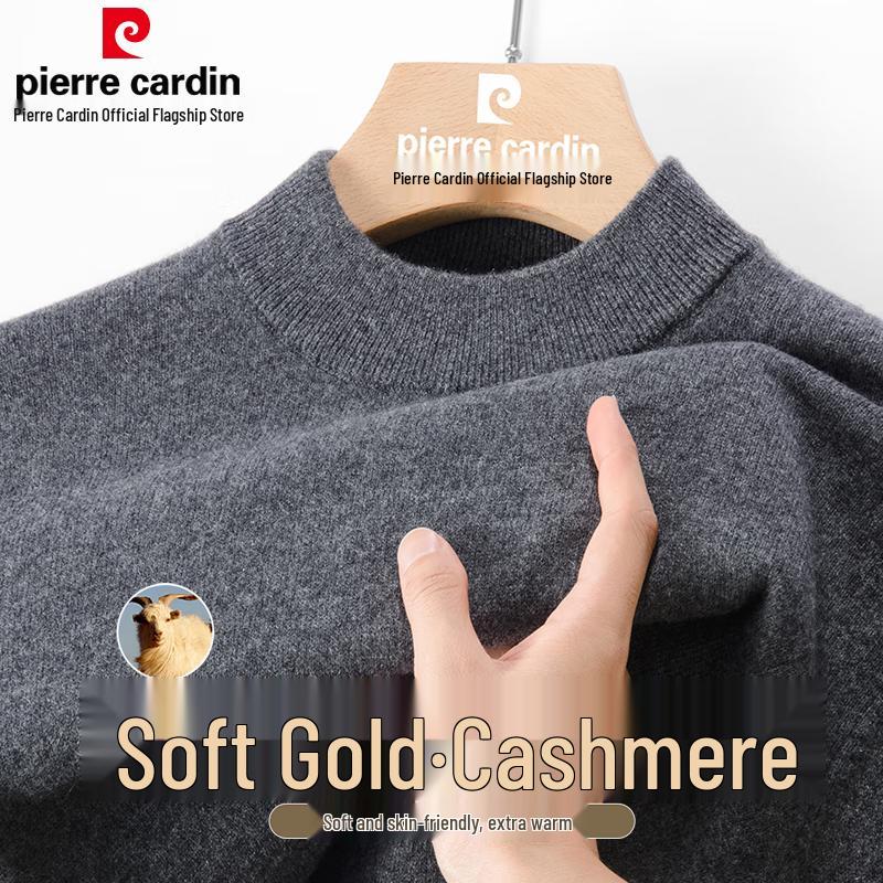 Pierre Cardin Men's Pure Cashmere Half-Turtleneck Sweater