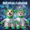 Colorful Laser Alien Pet Costume Plush Hands and Feet Alien Cat Dressed Up Party Dressing