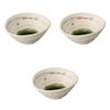 Setomonohonpo Set of 3 Small Bowls with Pattern X X Small Ceramic (Setomonohonpo) Koma-Murasaki [13.7 12.3 5.7cm] Bowls,