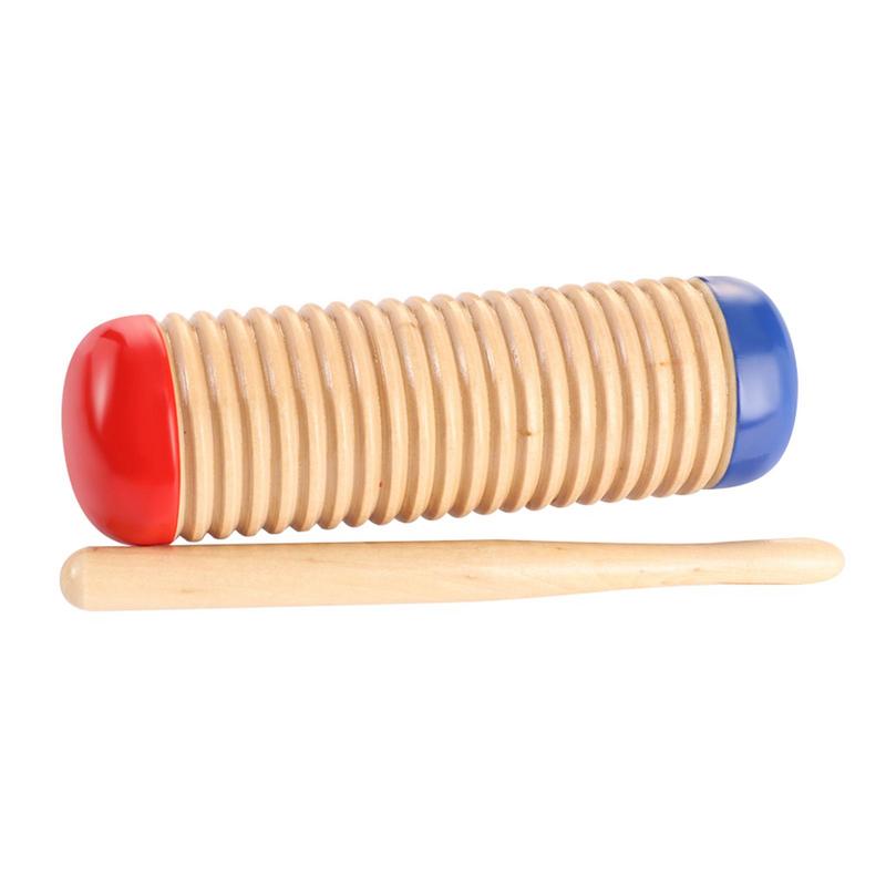 

1/2Pcs Kids Wooden Guiro Set Percussion Instrument for Early Childhood Music Education and Rhythm Training