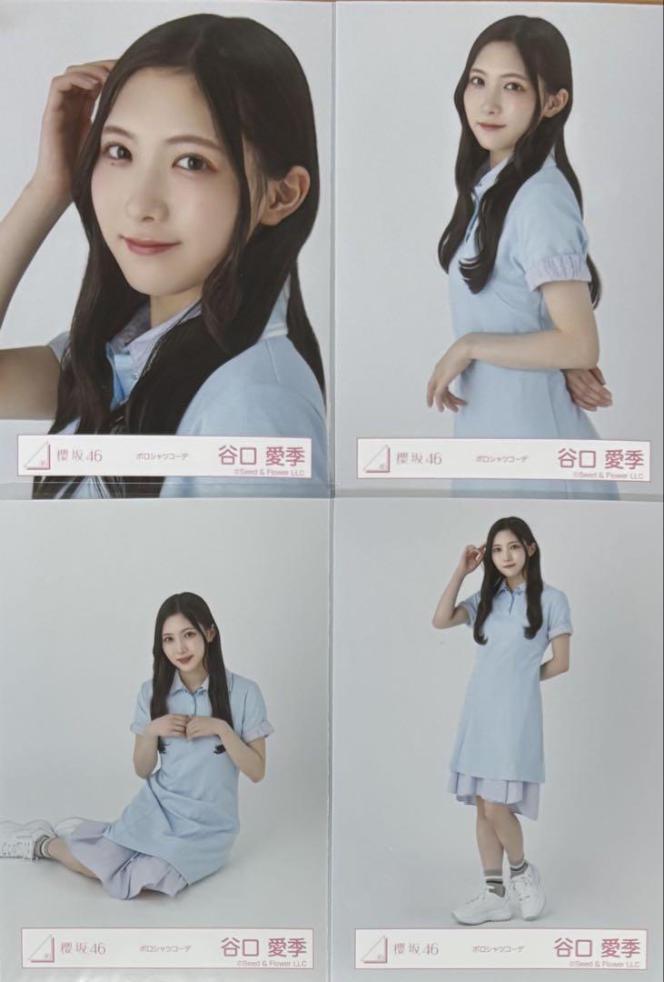 

[Б/У] Сакурадзака Сакурадзака46 Сырое Фото Рубашка-поло Координация Рубашка-поло Аики Танигучи Полный