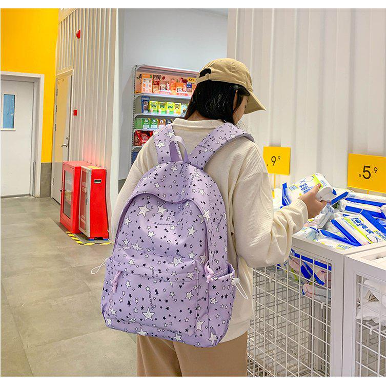 Versatile Japanese & Korean Style Backpack for Girls - Ideal for Junior High, High School, College, Elementary, Mori Style, Five-Star Design.