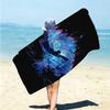 1Pc Mystical Warrior Portrait Beach Towel Microfiber Beach Towel Thin Absorbent For Beach Swimming Yoga Bath Sports 0917280